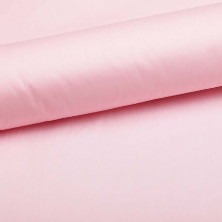 Tissu popeline coton unie rose bonbon