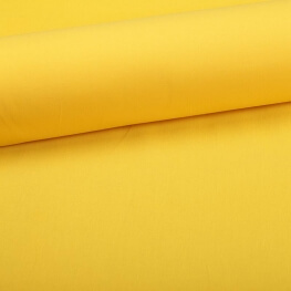 Tissu coton uni jaune colza