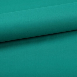 Tissu coton uni vert emeraude