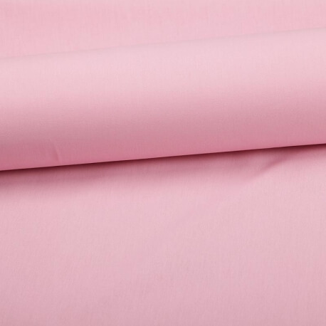 Tissu coton uni rose