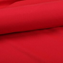 Tissu coton uni rouge cerise