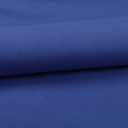 Tissu coton uni bleu roy