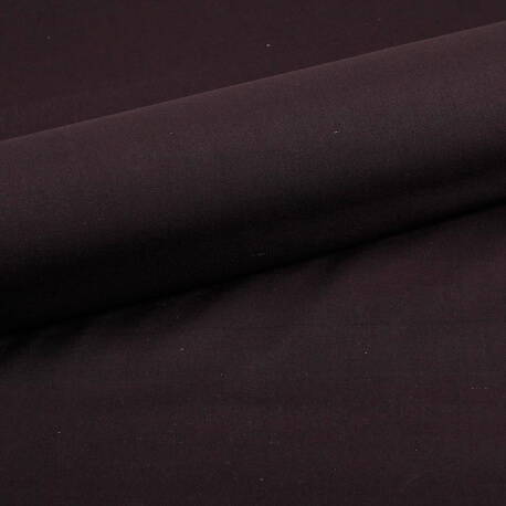 Tissu coton uni noir