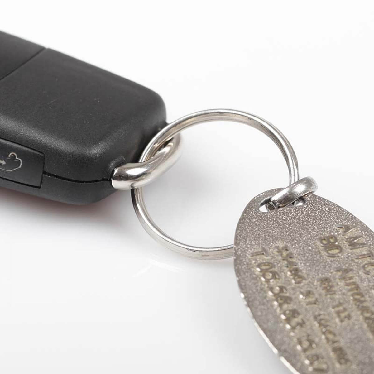 Porte clés anneau 28 mm à personnaliser - Acier inoxydable 304 x1 - Perles  & Co