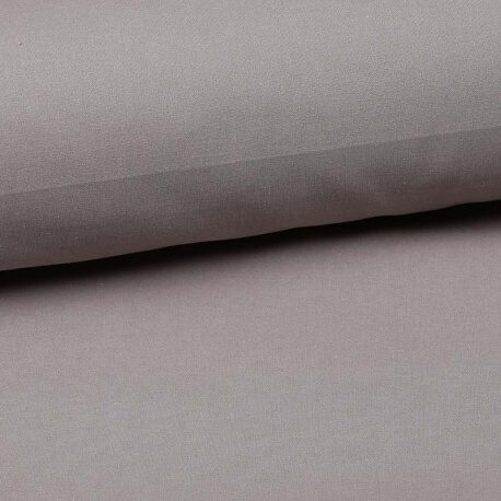 Tissu coton uni gris souris