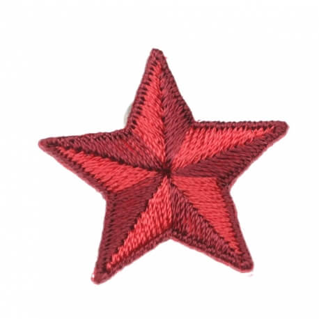 Ecusson étoile - Rouge