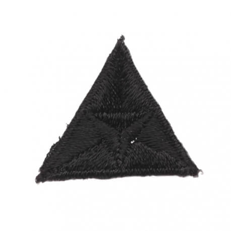 Ecusson mouche triangle - Noir