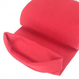 Tissu bord-côte tubulaire  - Rouge