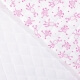Tissu piqué de coton matelassé animaux joyeux x50cm - Rose fuchsia