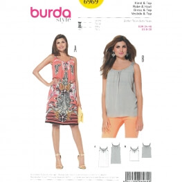 Patron robe & top femme - Burda 6969