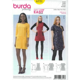 Patron robe femme - Burda 6721