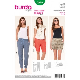 Patron de pantalon & short femme - Burda 6938