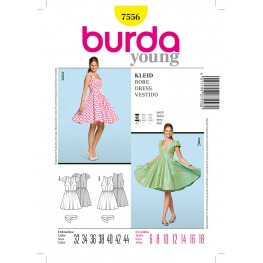 Patron de robe femme - Burda 7556