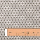 Tissu coton cretonne étoiles asanoha - Blanc & taupe