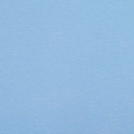 Tissu pour sweat jersey coton uni - Bleu ciel