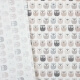 Tissu coton cretonne mini hiboux - Ivoire & beige