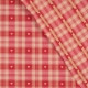 Tissu coton traditionnel alsacien & montagne - Rouge