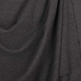 Tissu jersey lourd uni - Mélange gris foncé