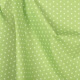 Tissu étoile blanche & vert pomme