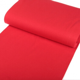 Tissu bord-côte tubulaire maille jersey  - Rouge