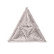 Ecusson mouche triangle - Gris