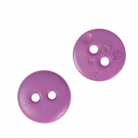 Bouton rond mat classic violet - 12 & 15 mm 
