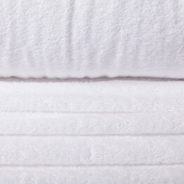 Tissu éponge blanc 