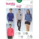 Patron t-shirt et t-shirt à capuche femme & homme - Burda 6602
