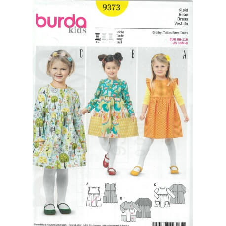 Patron robe enfant - Burda 9373