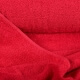Tissu éponge rouge