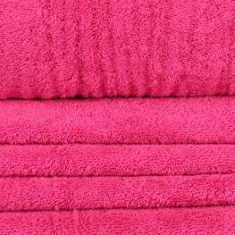 Tissu éponge rose pink flambe