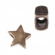 Embout cordon étoile ou bijoux décoratif - Laiton antique