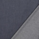 Tissu chambray uni pur coton - Bleu marine
