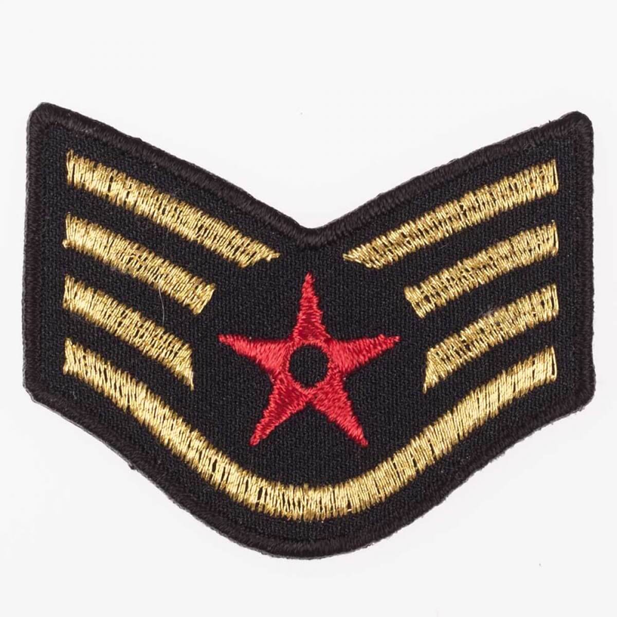 Patch insigne militaire écusson insigne avec strass Bügelbild étoile 