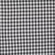 Tissu vichy noir & blanc - Grand carreaux 2 cm