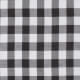 Tissu vichy noir & blanc - Grand carreaux 2 cm