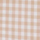 Tissu vichy beige & blanc - Grand carreaux 2 cm