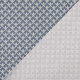 Tissu coton cretonne éventails - Bleu pétrole