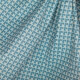 Tissu coton cretonne éventails - Bleu
