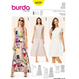 Patron de robe femme - Burda 6628 - Cousu Main saison 3