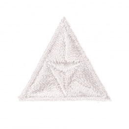 Ecusson mouche triangle - Blanc