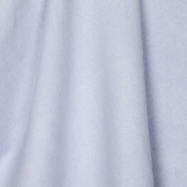 Tissu polaire uni ultra doux bleu - 100% coton biologique