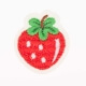 Ecusson fruits fraise - Rouge