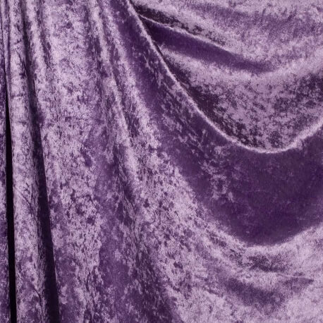 Tissu panne de velours - Violet lila
