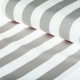 Tissu toile d'extérieur transat - Largeur 45cm - Rayures Gris & blanc