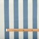 Tissu toile d'extérieur - Largeur 160cm - Rayures bleu & blanc