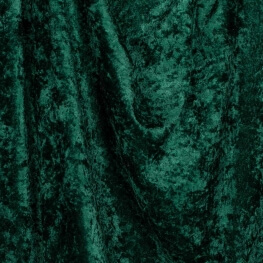 Tissu panne de velours - Vert bouteille