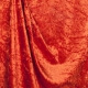 Tissu panne de velours - Orange rouille