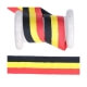 Rouleau ruban drapeau belge - Noir jaune rouge