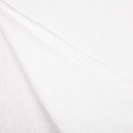 Tissu lin lavé uni - Blanc